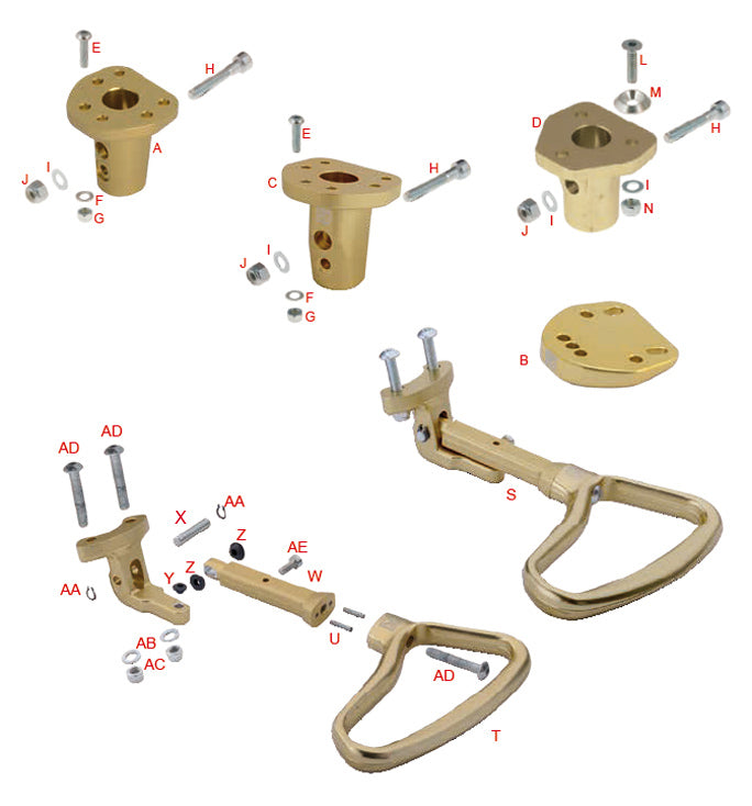 OTK Tony Kart V. 0113.A1 High - Quality Aluminum Clutch Lever Support