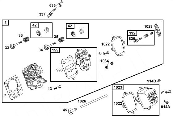 Briggs LO206 Spark Plug Boot for Animal Engine, Model 635. 798619