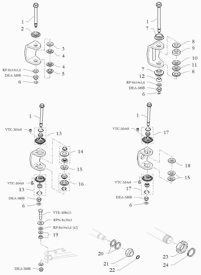 2. 20.8538.06 Birel Eccentric Bushing 1.5 Cadet, Monza