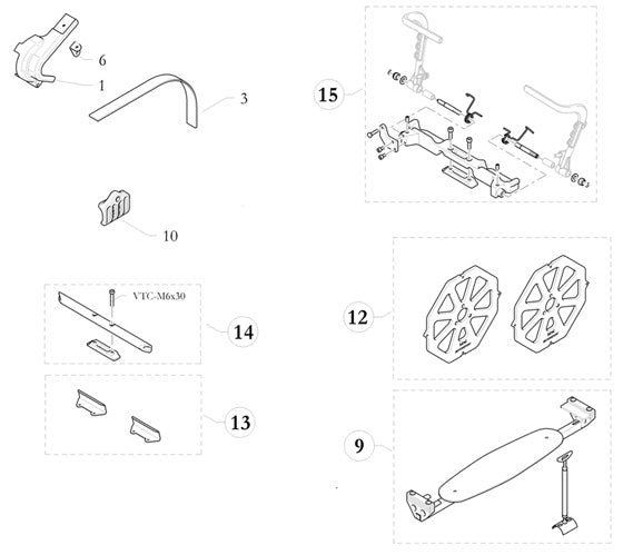 Birel Comer C50 Chain Guard - Part Number 1. 20.4947.18