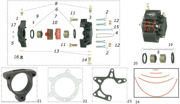 2000UP CRG M10 Caliper Cap - High - Quality SBN.00369
