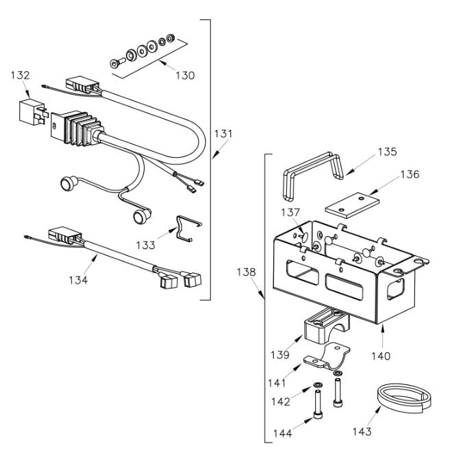 High - Quality Nylon Mounting Clamp for Rok VLR Battery Box, Model 139. 0274.A2B