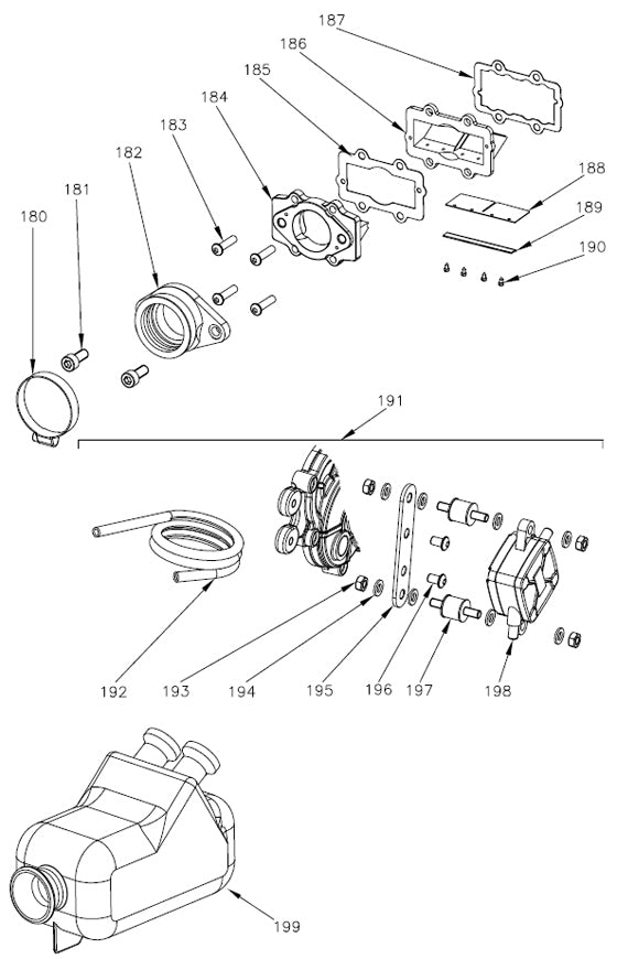 180. High - Quality Vortex Rok GP W10277 Carburetor Rubber Boot Hose Clamp