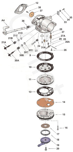 High - quality HL334 Tillotson 14 - 407 Throttle Shutter Butterfly
