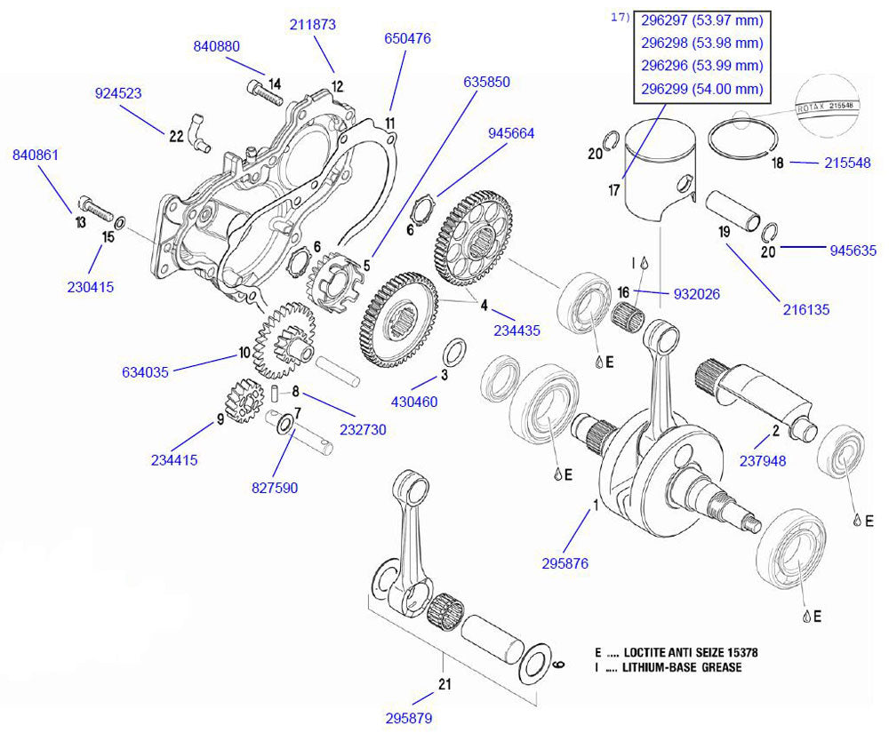 19. Rotax High - Quality Piston Pin 216135