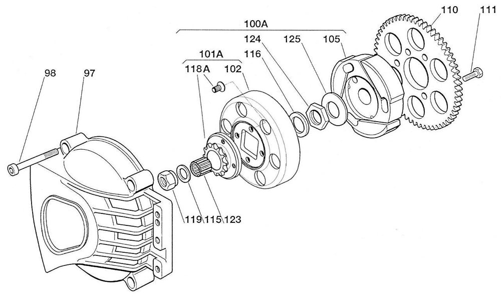 IAME A-61550A Solid Mini Swift Clutch Drum Only