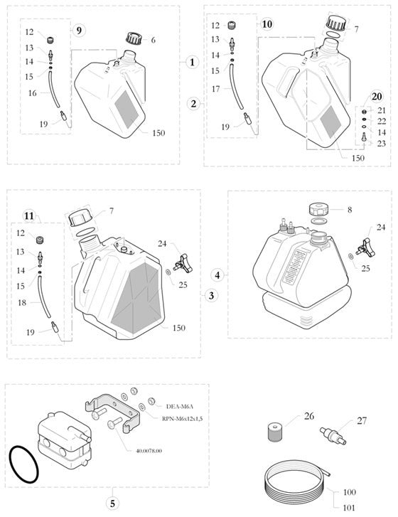 19. 20.7447.14 Birel Fuel Pickup Weight for Fuel Tank