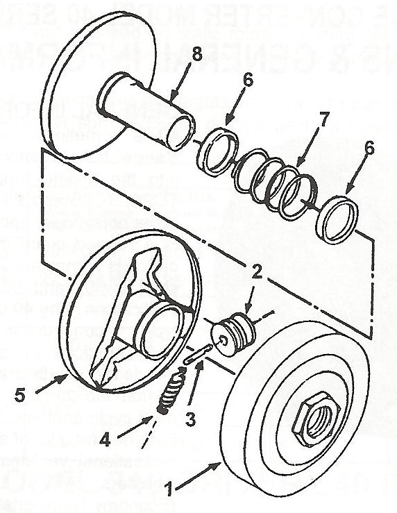 Optional Red Comet Spring 203040A for 40 Series Torque Converter