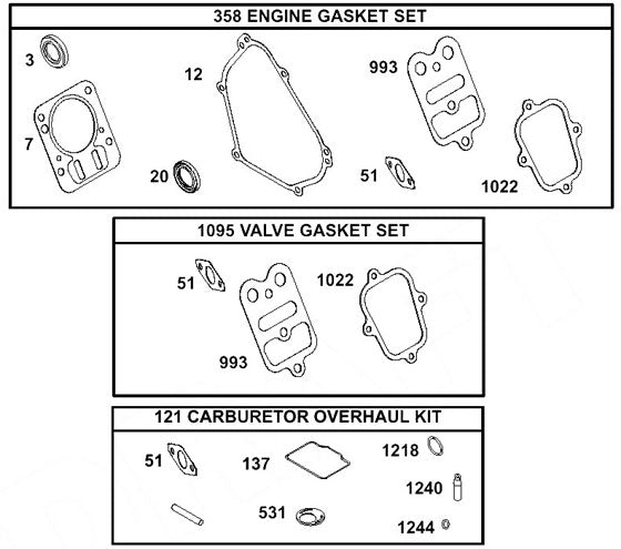 20.692550 Briggs LO206 Animal Engine PTO Side Seal